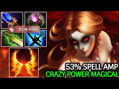 Lina Slow Burn – Crazy Power Full Magical Build 53% Spell Amp Dota 2