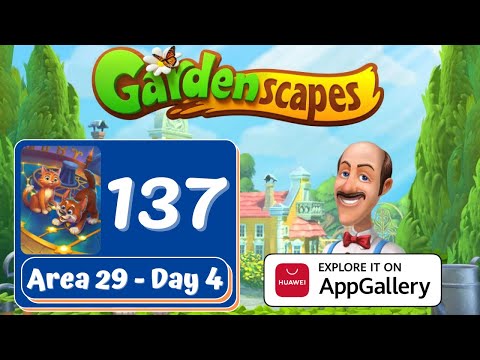 Gardenscapes Story - Part 137 - Area 29 - Day 4 - Gameplay
