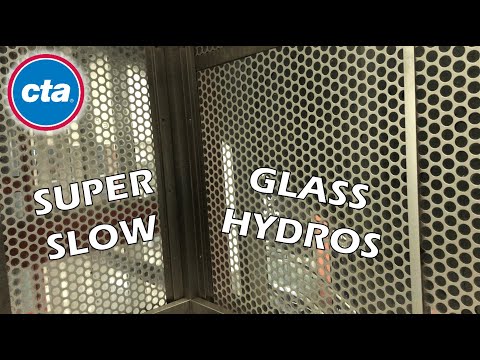 NASTY & SLOW Dover Glass Hydraulic Elevators - CTA Clark/Lake Station in Chicago, IL