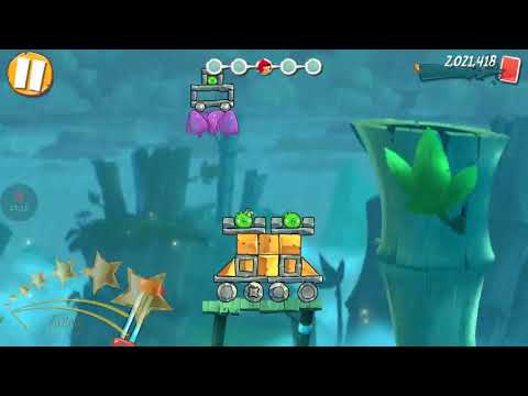 ANGRY BIRDS 2 - Bamboo Forest : Greasy Swamp - Level 132