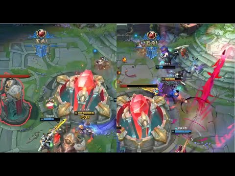 Rank 1 Vladimir: Double Pentakill in Front of Fountain...(Subtitles)