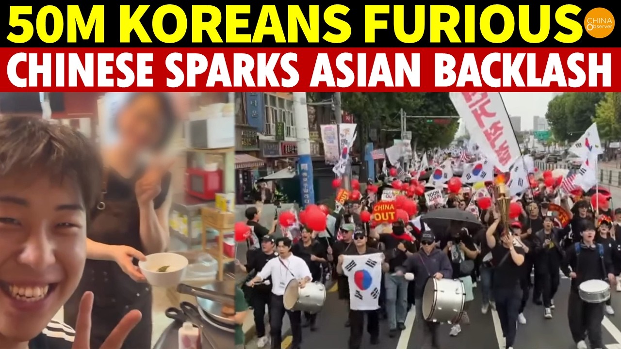 50M Koreans Furious! Chinese Influencer Sparks Asian Backlash Over Restaurant Incident