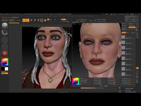 ZBrush 2020 adjusting colors and tints