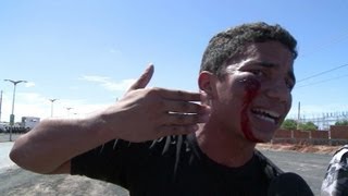 Protesto em Fortaleza termina em violência