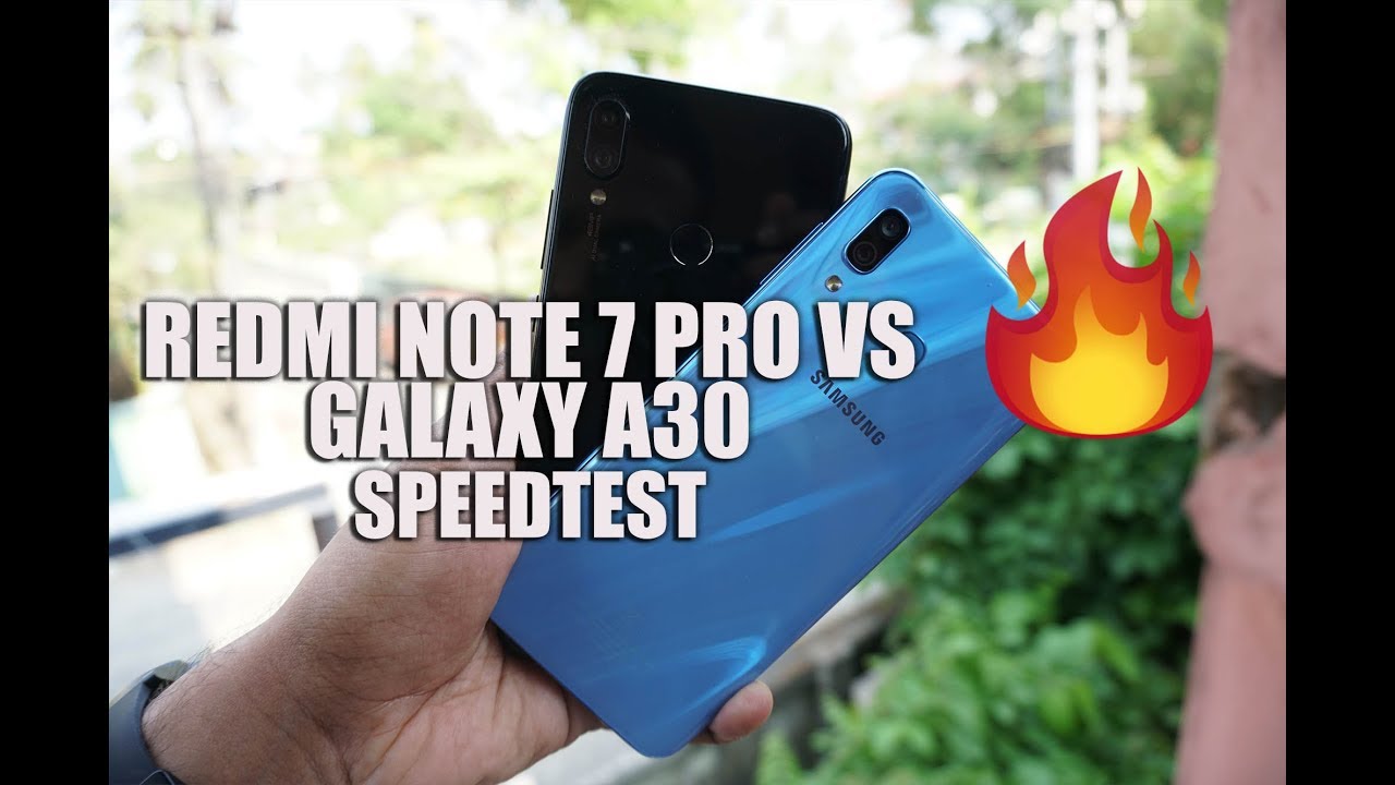 Redmi Note 7 Pro vs Samsung Galaxy A30 Speedtest (SD675 vs Exynos 7904)