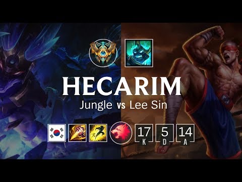 Hecarim Jungle vs Lee Sin - KR Challenger Patch 8.22
