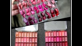 Melting/Depotting lipsticks into a Vueset Palette