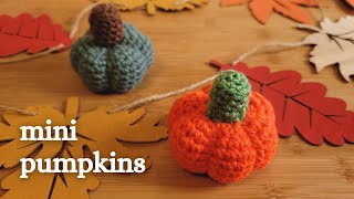 Crochet Mini Halloween Pumpkins 🎃 (fast & cute)