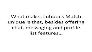 Lubbock Match Making