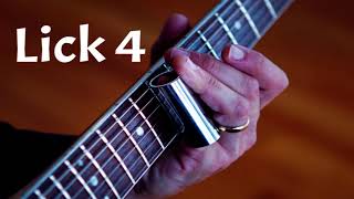 Four Slide Guitar Licks in E