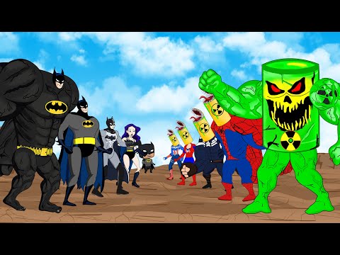 Evolution Of BATMAN Family Vs Evolution Of MONSTER RADIATION: Who Will Win? | SUPER HEROES MOVIE