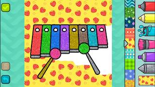 Xylophone Coloring Pages for Children