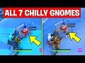 Search Chilly Gnomes - ALL 7 LOCATIONS WEEK 6 CHALLENGES FORTNITE SEASON 7
