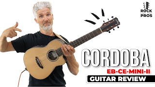Video thumbnail for WOW! Cordoba EB CE Mini II Travel Size | #GuitarReview by Rock Like The Pros