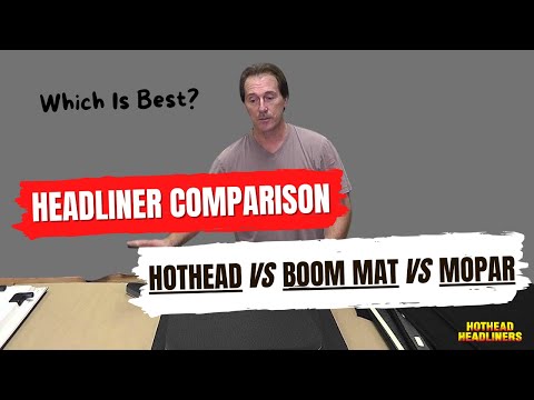 Jeep Wrangler Headliner Comparison Video: Hothead Headliners, Boom Mat & Mopar