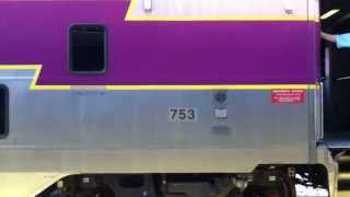 preview picture of video 'MBTA Commuter Rail departing Attleboro'