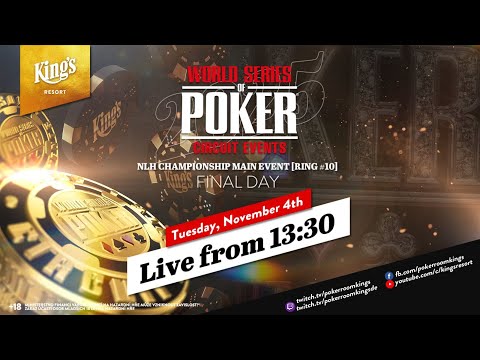 🏆💍 Final Table of €1.500 WSOP Circuit NLH Main Event #10 live from King's Resort 👑