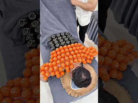 [ASMR] He felt extremely relaxed after I removed each cup one by one #asmr #cuppingtherapy #massage