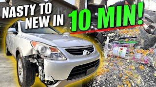 NASTY to NEW In 10 Minutes! Car Cleaning Restoration