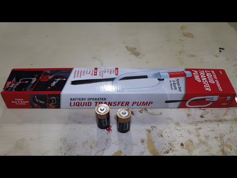 Harbor Freight 63847 Battery Operated Liquid Transfer Pump Review. Update developed leaks