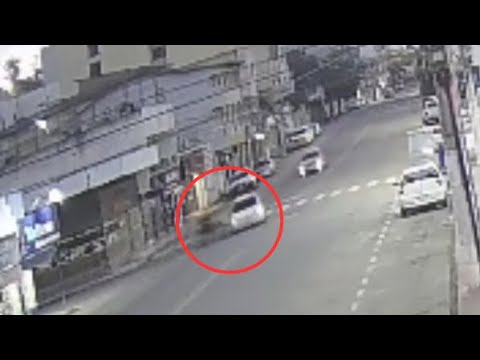 Acidente entre carro e moto em Barra de São Francisco, ES