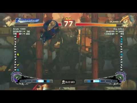 Arubi 1988 (Guy) VS Big Jellco (Adon) Super Street Fighter IV Arcade Edition 2012 *1080p* HD