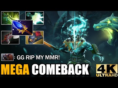 Crazy Electric Slash Mjollnir + Scepter Juggernaut Defend Mega Creeps - WTF Comeback Dota 2