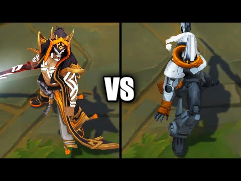 Inkshadow Master Yi vs PROJECT Yi Legendary Skins Comparison (League of Legends)