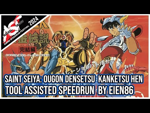 Saint Seiya Ougon Densetsu Kanketsu Hen TAS in 23:22 by Eien86 w/ Commentary | ASF 2024