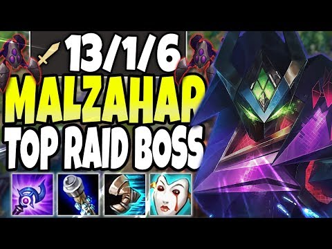 MALZAHAR TOP LANE SEASON 10 RAID BOSS 🔥  MALZAHAR IS BEYOND BROKEN 🔥 LoL Malzahar build s10 Gameplay
