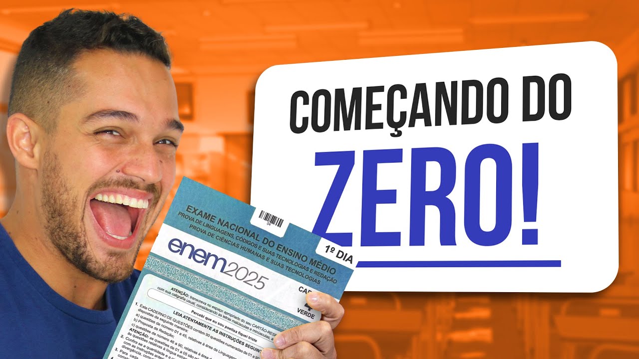 Como ESTUDAR para o ENEM 2025 com BASE ZERO | Profinho