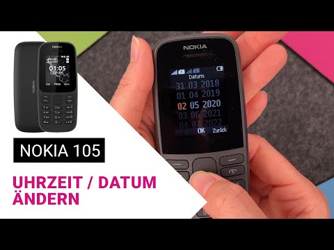 Nokia 105 2019 - Uhrzeit und Datum einstellen