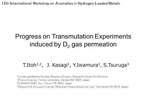 ASTI WORK12 - ITOH – Progress on Transmutation Experiments induced by D2 gas permeation