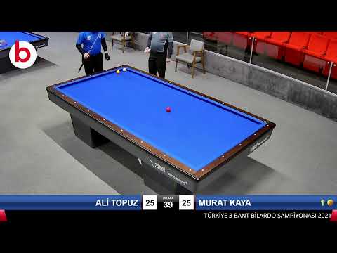 ALİ TOPUZ & MURAT KAYA Bilardo Maçı - 2021 TÜRKİYE ŞAMPİYONASI 3.ETAP-2.TUR