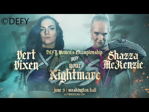 Vert Vixen (c) vs Shazza McKenzie / DEFY Women's Title Match / DEFY Your Nightmare 2023 / WWE 2K23