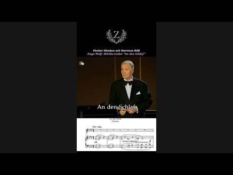 Fischer Dieskau mit Hartmut Höll Hugo Wolf: Mörike-Lieder “An den Schlaf”