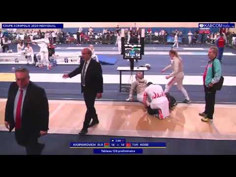 Athens World Cup SWS 2020 - P128 - Kaspiarovich BLR v Kose TUR