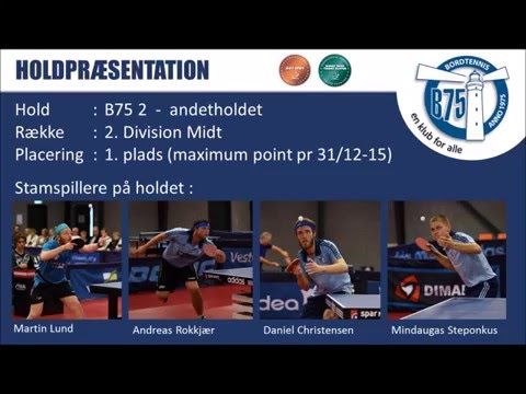 Holdpræsentation : B75s andethold