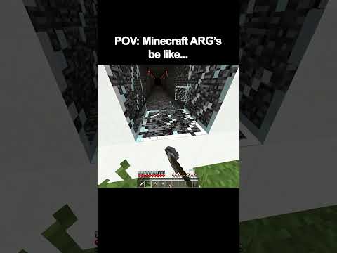 POV Minecraft ARG's be like...