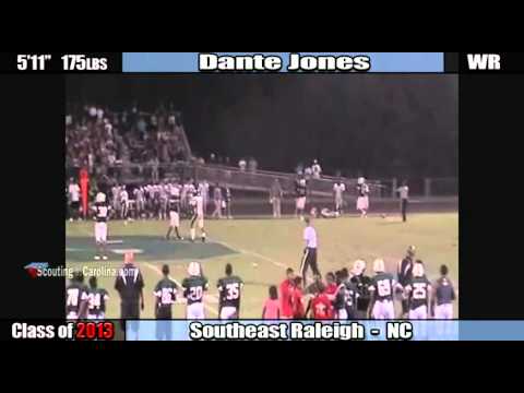 2013 Dante Jones - SE Raleigh WR - Junior Highlights