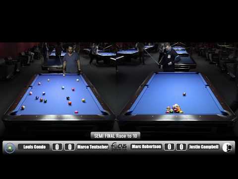 Focus 8 Ball 2019 - Semi Finals - Louis Condo v Marco Teutscher & Justin Campbell v Marc Robertson