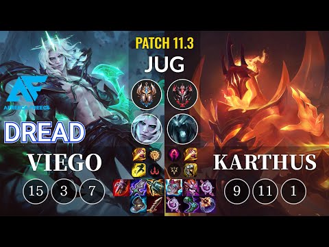 AF Dread Viego vs Karthus Jungle - KR Patch 11.3
