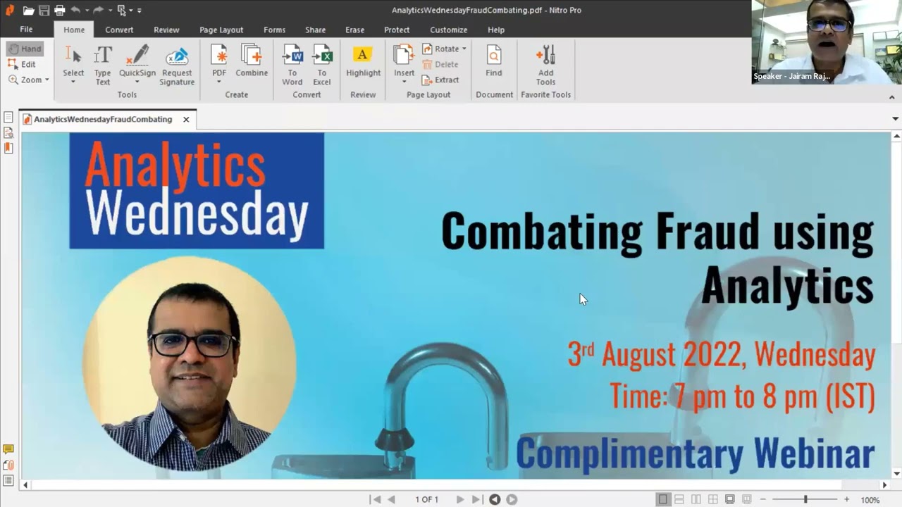 Ep 62 - Combating Fraud using Analytics