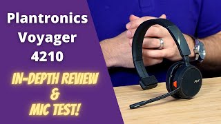 Plantronics Voyager 4210 In-Depth Review and Mic Test!