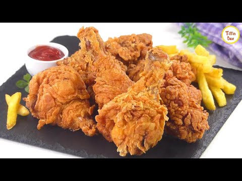 , title : 'KFC style Fried Chicken Recipe by Tiffin Box | Kentucky Fried Chicken, Spicy Crispy chicken fry'