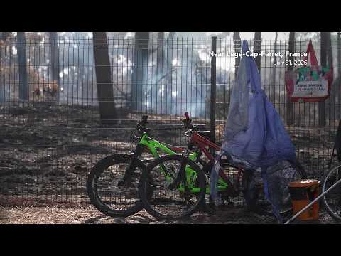 Video Thumbnail: Wildfires threaten France's camping tradition