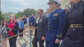 USCG Chief Warrant Officer Association wreath laying ceremony at the Tomb of the Unknown Soldier