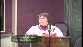 preview picture of video 'Board of Selectmen 03/10/2015'