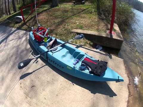 Kayak fishing setup