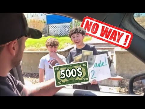 HE GIVES THESE TEENS $500 FOR A LEMONADE